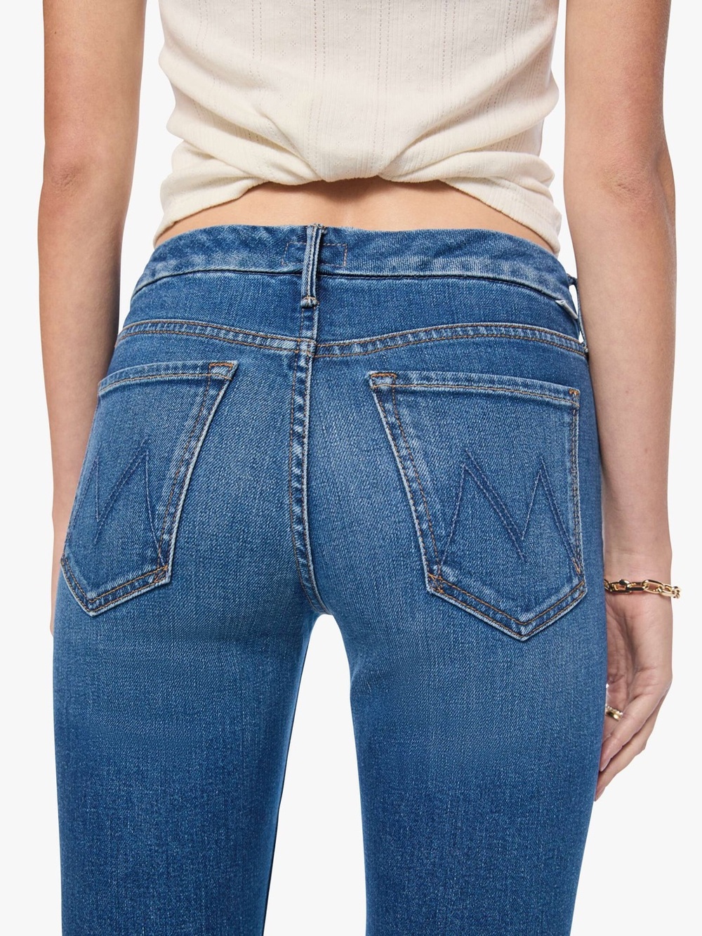 MOTHER The Looker Crop in One Fell Sweep Size 27